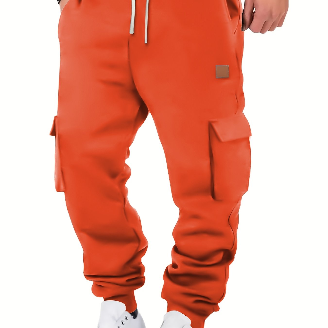 Men’s Urban Cargo Joggers – Multi-Pocket Fleece Pants | Streetwear Style for Fall/Winter