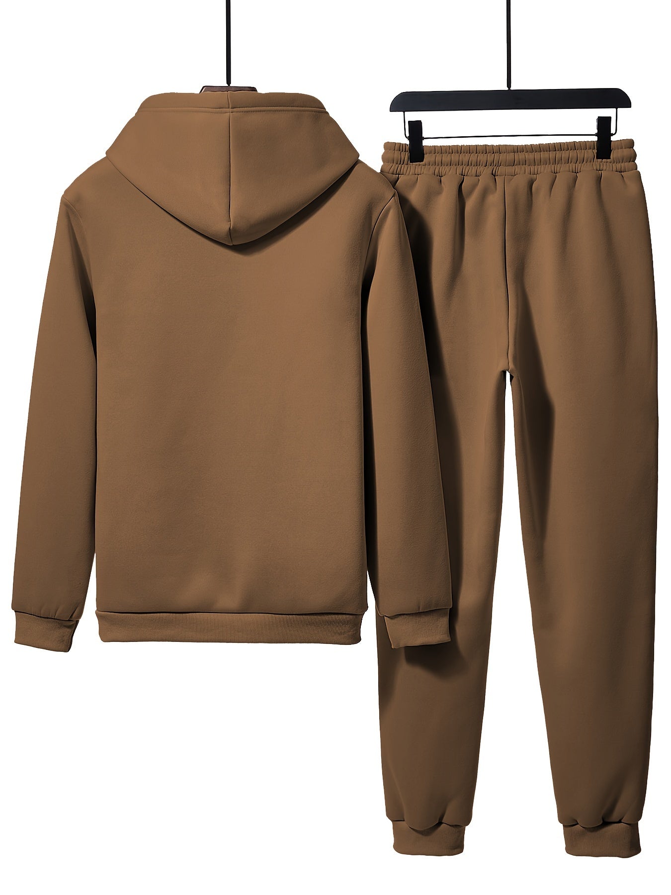 Men’s Dark Gray Paris Tracksuit – Two-Piece Hoodie and Joggers Set, Minimal Streetwear Fit