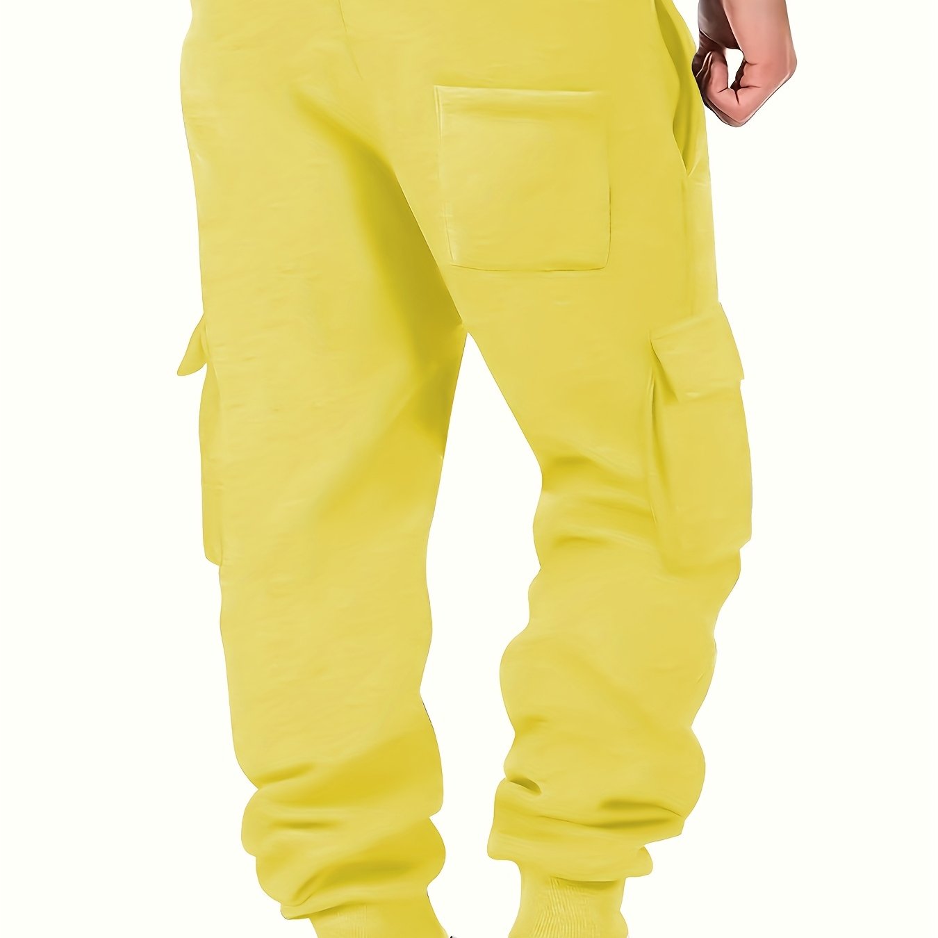 Men’s Urban Cargo Joggers – Multi-Pocket Fleece Pants | Streetwear Style for Fall/Winter