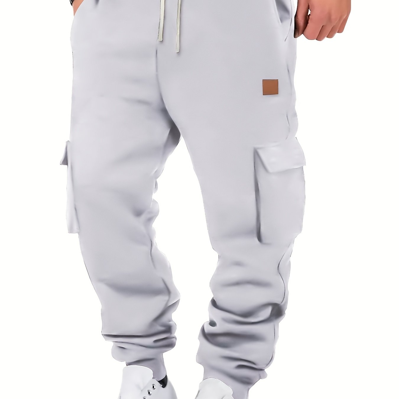 Men’s Urban Cargo Joggers – Multi-Pocket Fleece Pants | Streetwear Style for Fall/Winter